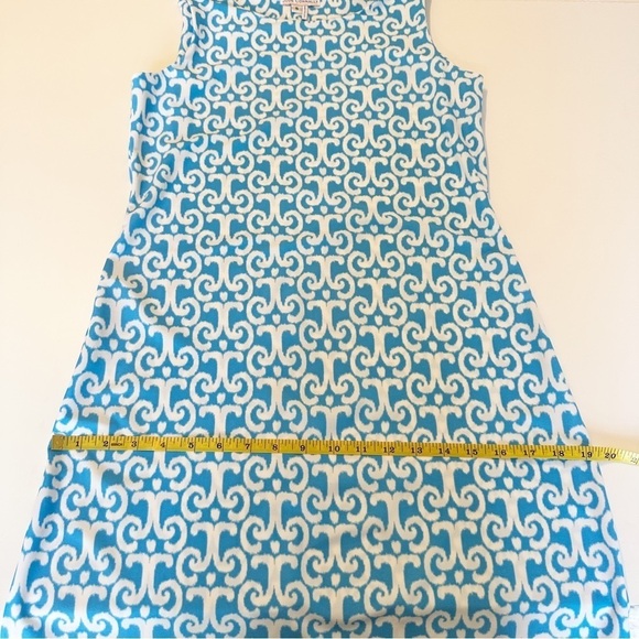 Jude Connally Beth Ikat Knit Dress in Soft Blue and White - Small - Picture 6 of 7